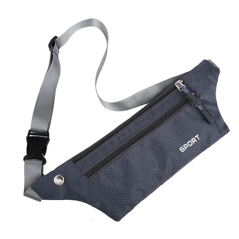 Wholesale Outdoor sports waist bag men's running mobile phone bag fitness close-fitting waist bag nylon waterproof fashion waist bag