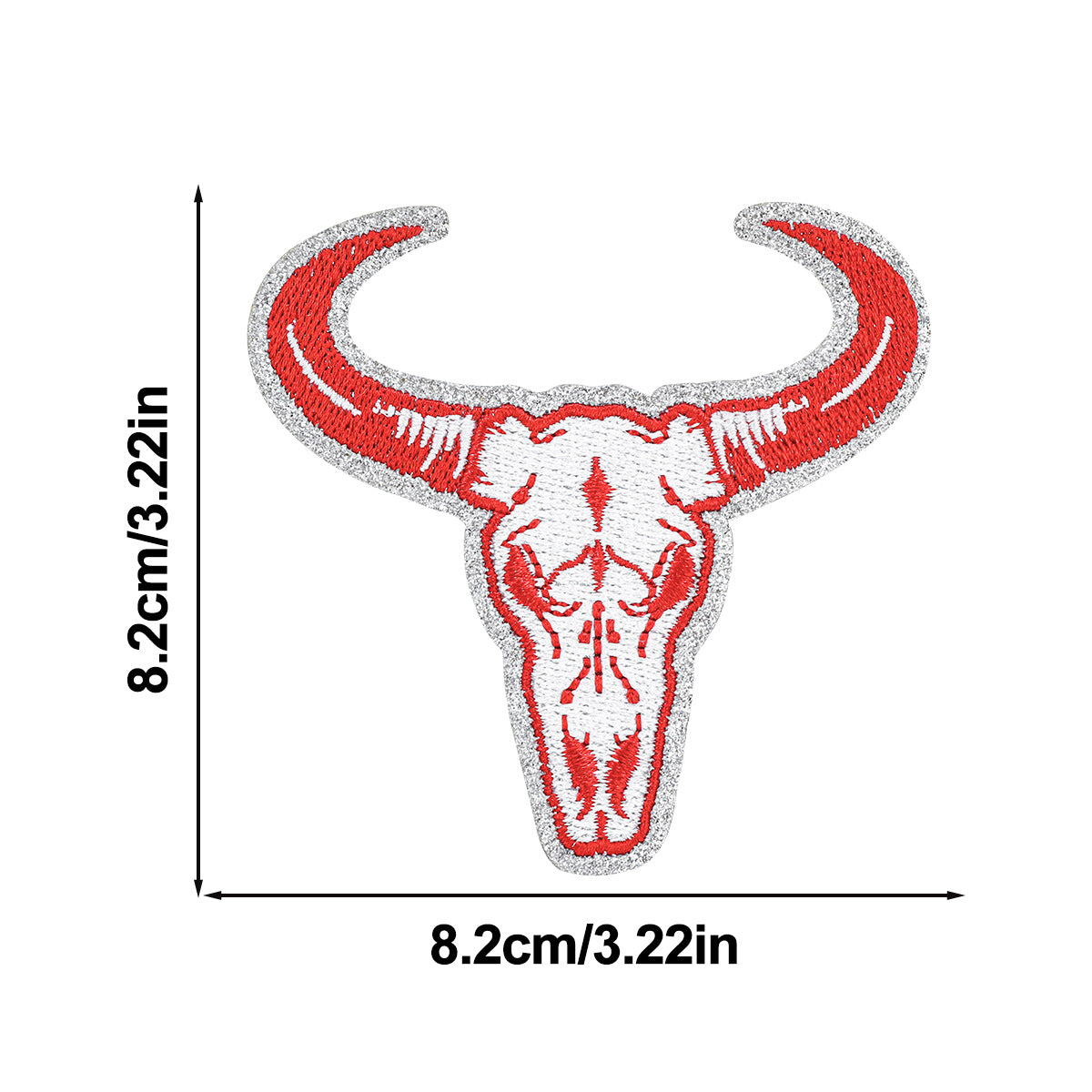 Wholesale Vintage Bull Skull Embroidered Patch