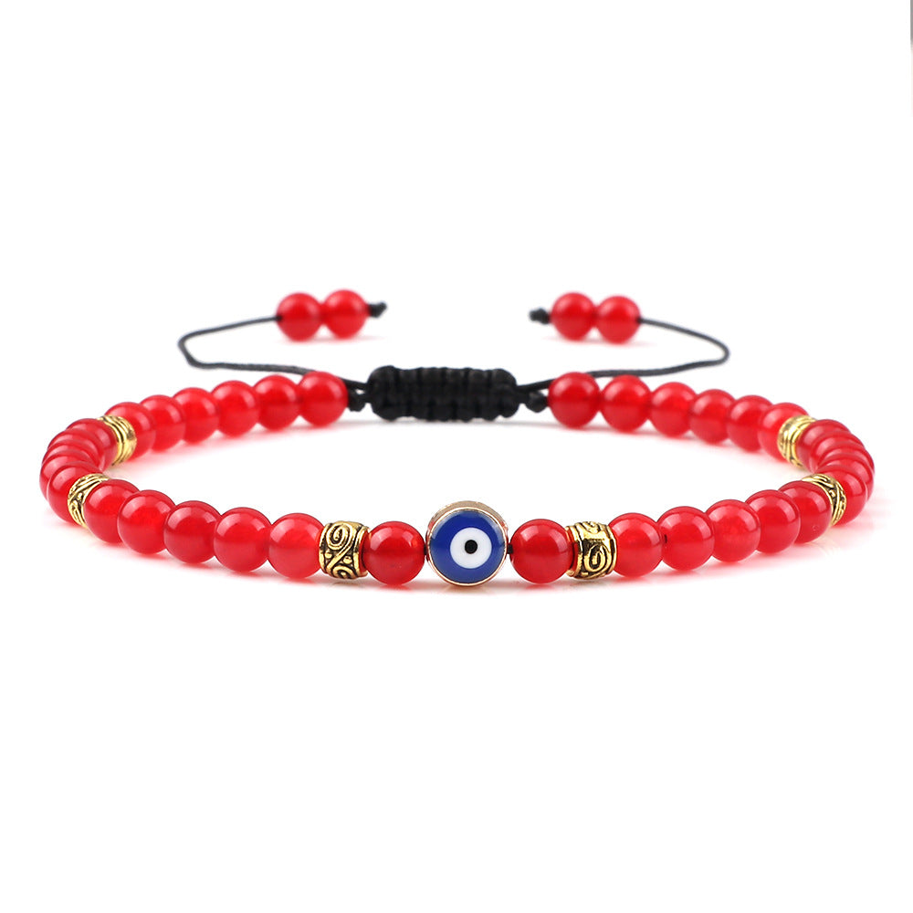 Wholesale Vintage Devil' s Eye Bead Weaving Bracelet