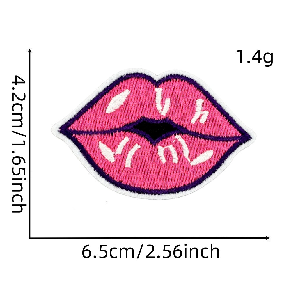 Wholesale Cartoon Princess Pink Cloth Patch Badge Fashion DIY Decorative Accessory For Clothing Bags Gifts Resale