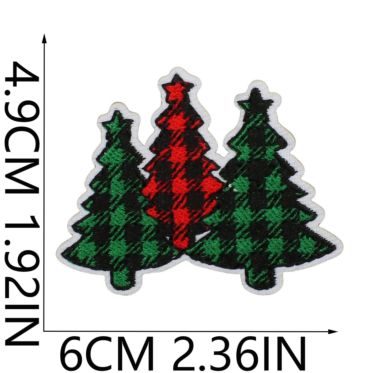 Wholesale Cartoon Christmas Embroidery Patches Festive Tree Snowman Designs Polyester Thread Decorative Accent For Clothing Bags DIY Projects