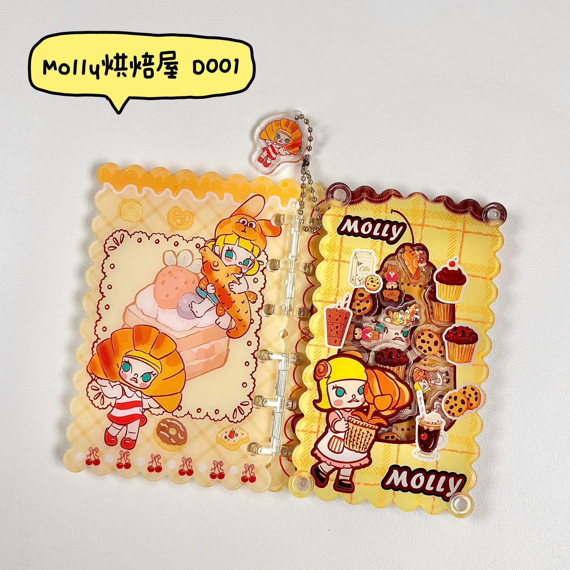 Wholesale A7 acrylic shaker notebook