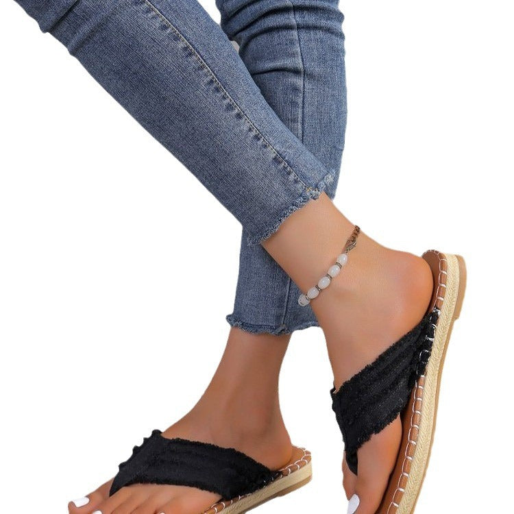 Wholesale Flat-soled Thong Casual Outdoor Beach Sandals