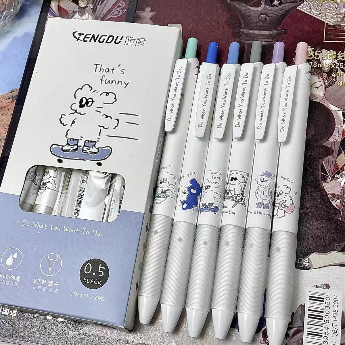 Wholesale Plastic Push Neutral Pens