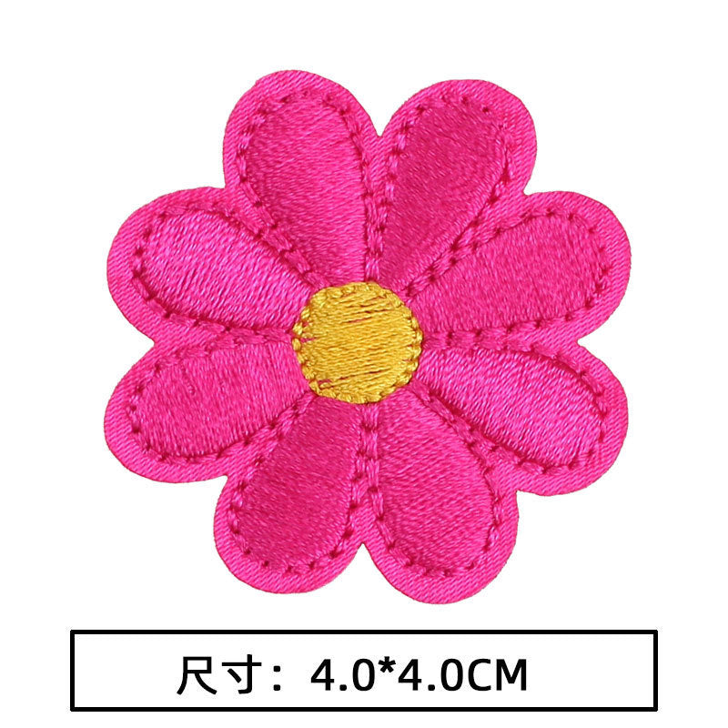 Wholesale 10pcs Hot sale cute flower series cloth patch colorful rose patch