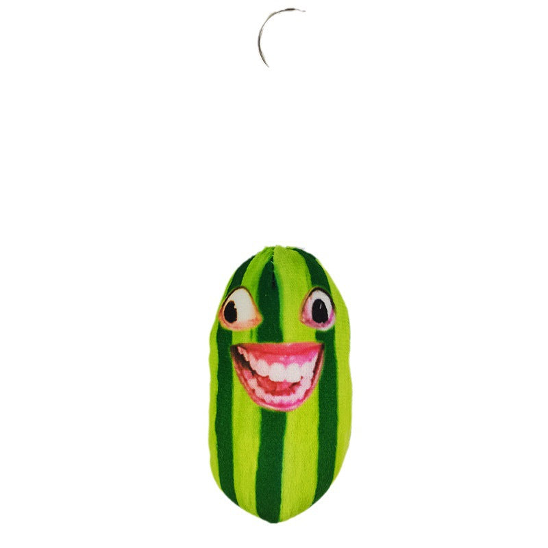 Wholesale Plush Watermelon Bar Keychain