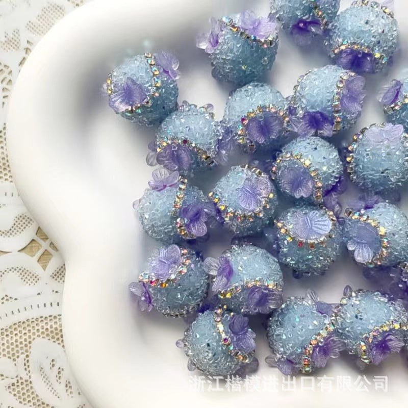 Wholesale 50PCS Straight Hole Three-dimensional Butterfly Beads