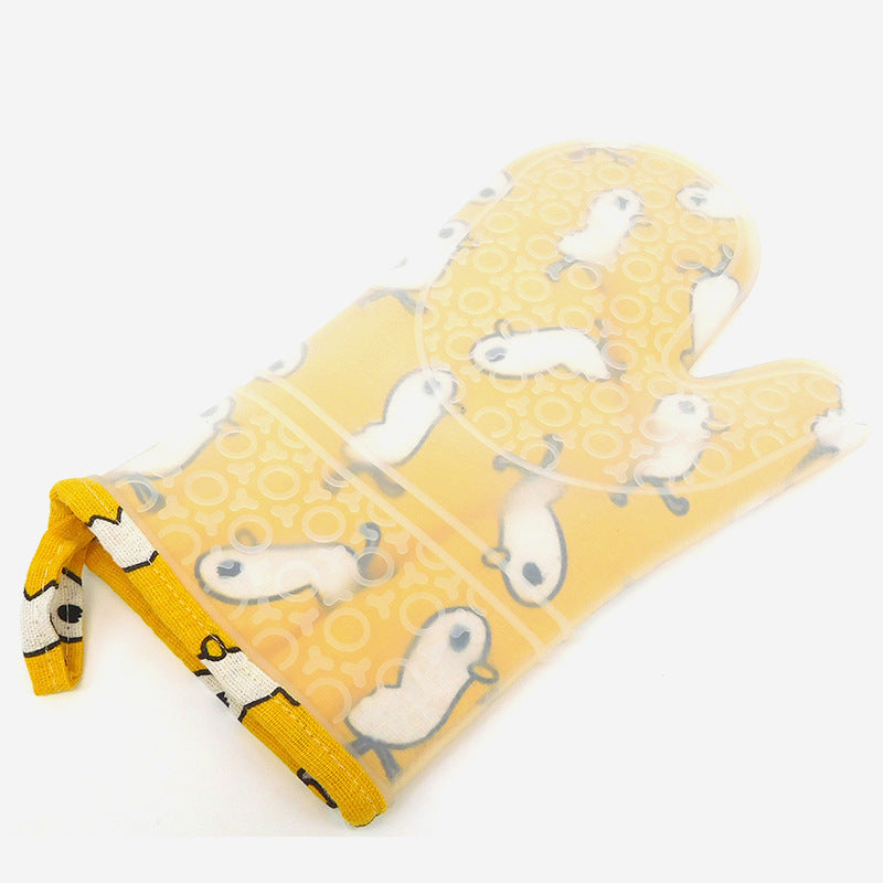 Wholesale Silicone Anti Scald Baking Polyester Glove