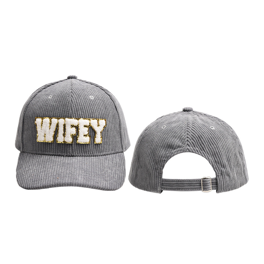 Wholesale Polyester WIFEY Letter Baseball Cap