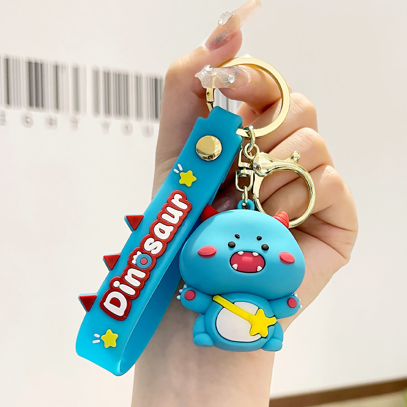 Wholesale Cute Little Dinosaur Cartoon Figurines PVC Keychains