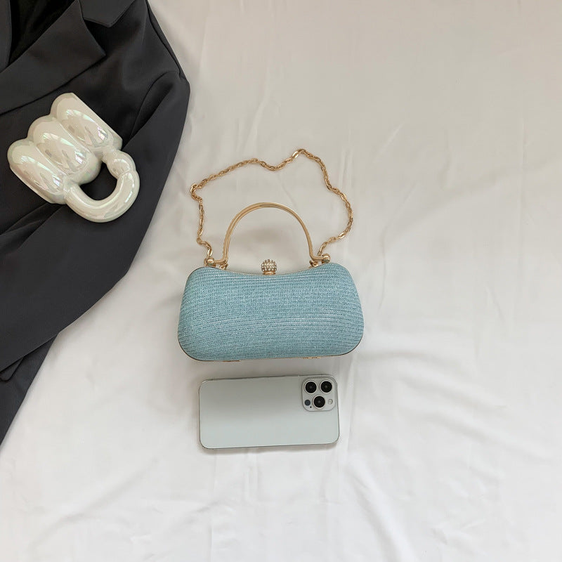 Wholesale PU Diamond Inlaid Banquet Handbag