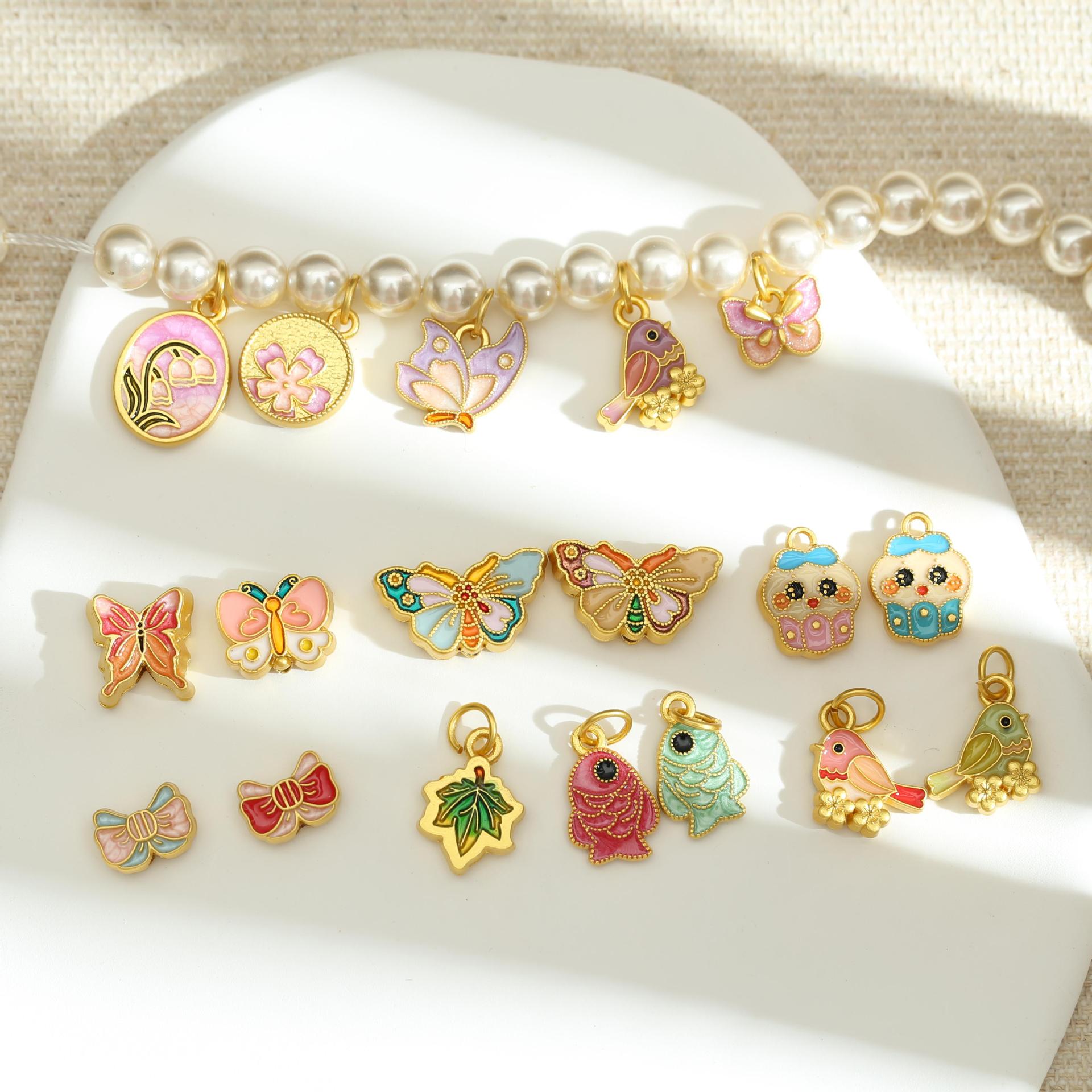 Wholesale Lily Flower Butterfly Cartoon Pendant