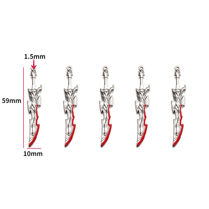 Wholesale 10pcs  Jewelry Accessories 20 Anime Weapons Decorations