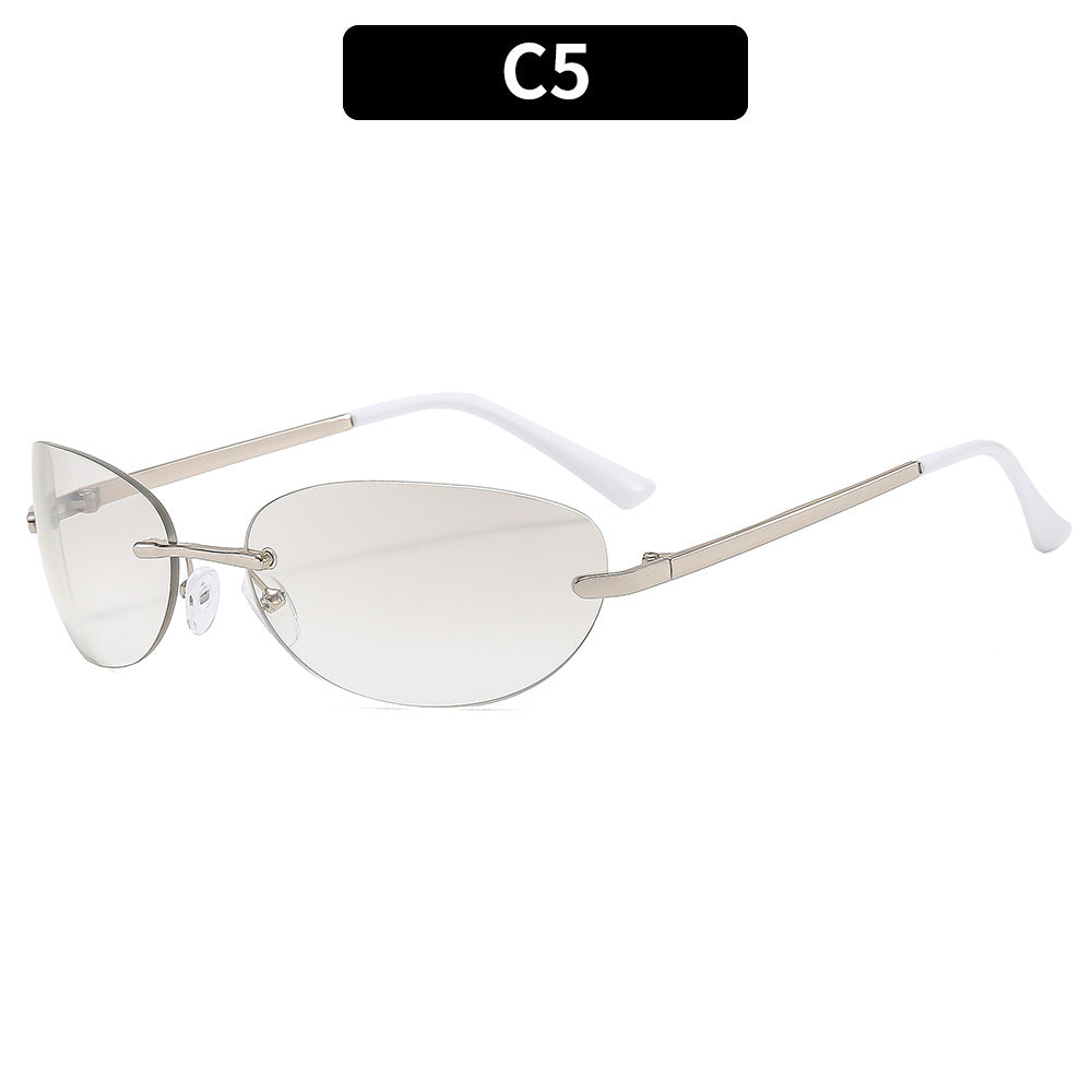 Wholesale Metal Frameless PC Sunglasses