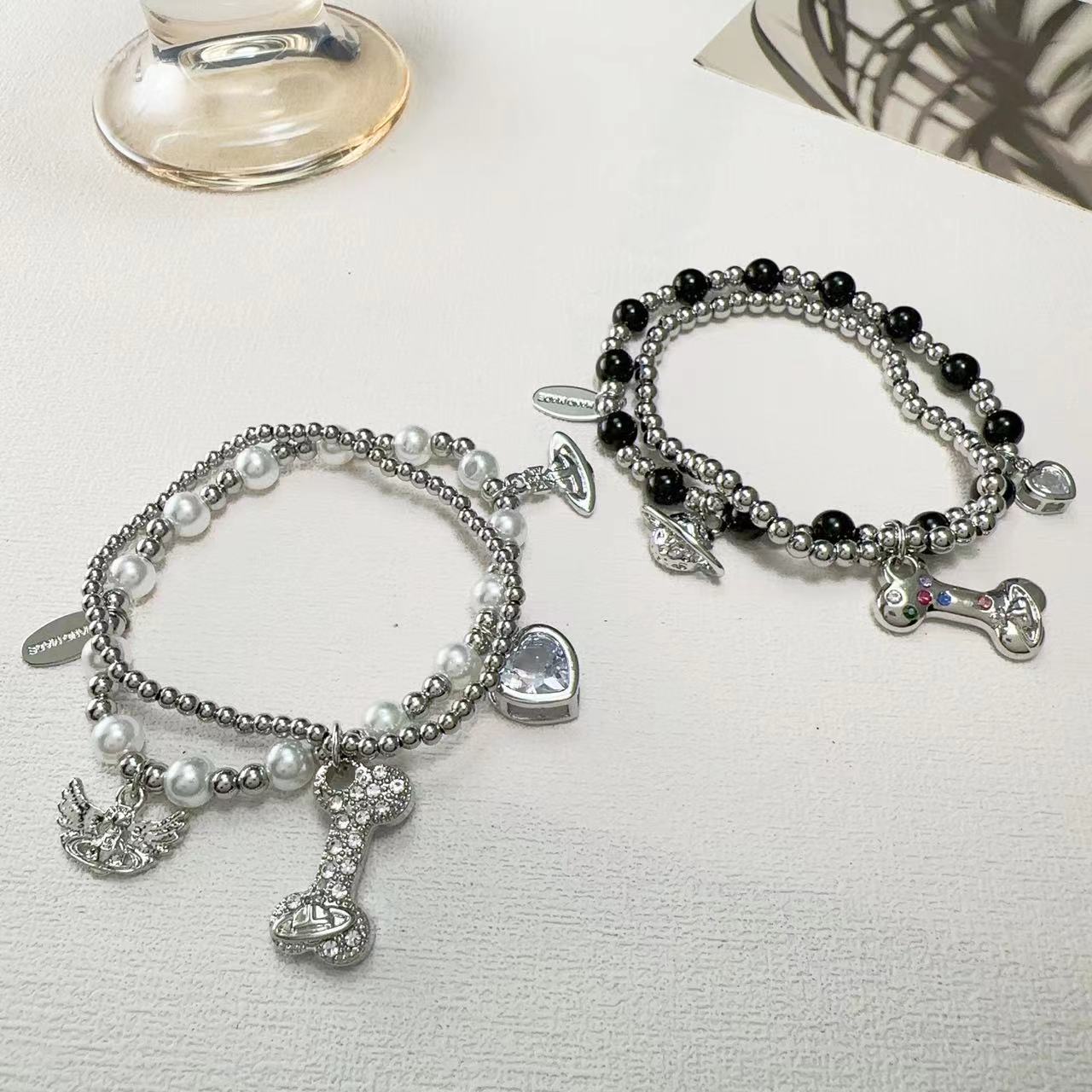 Wholesale Multi-layer pearl bead chain bracelet