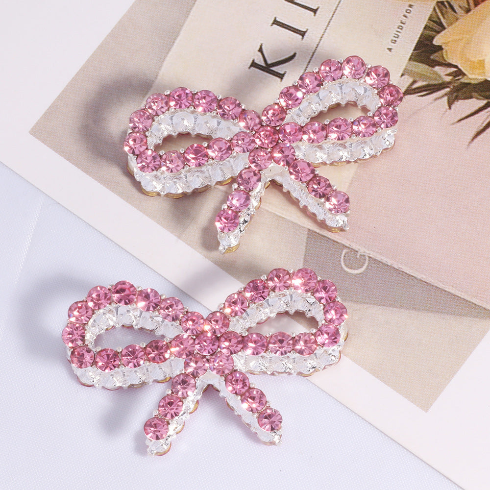 Wholesale Double-sided alloy hollow bow DIY accessories