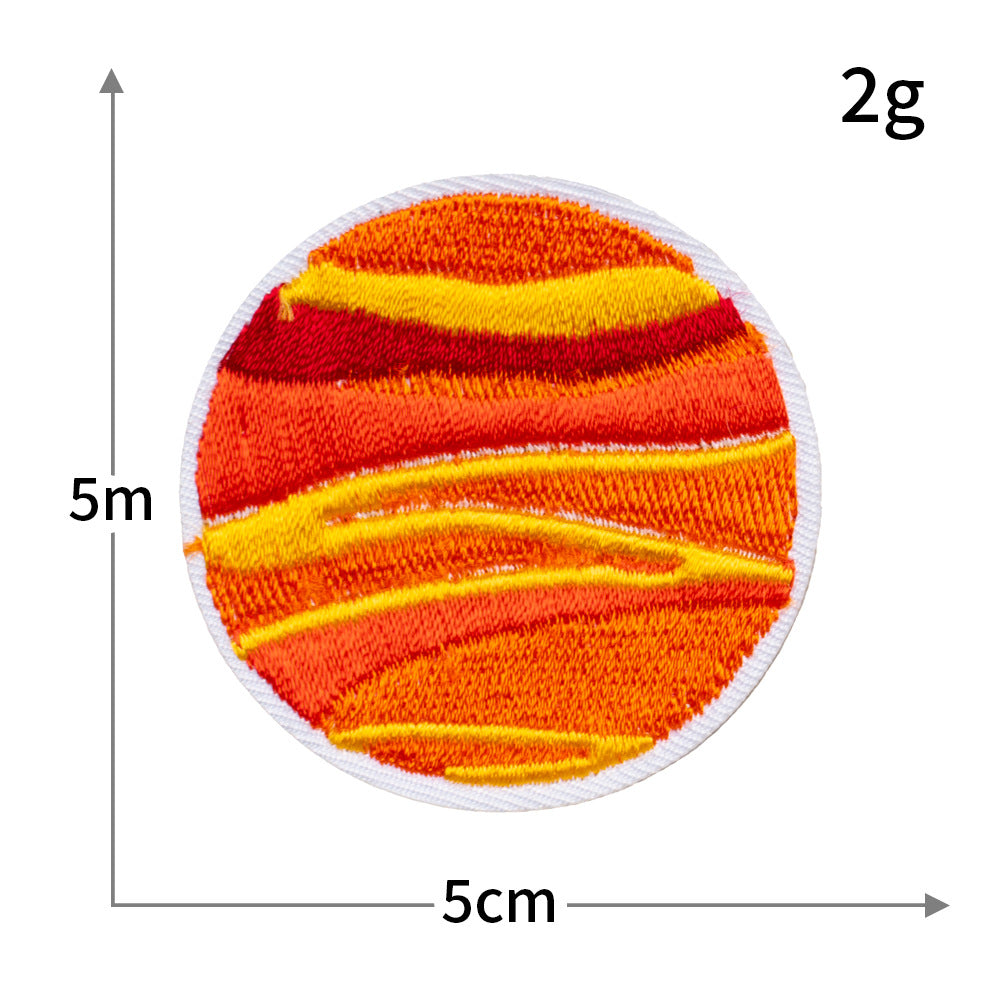 Wholesale Computer embroidery logo universe planet series cloth patch