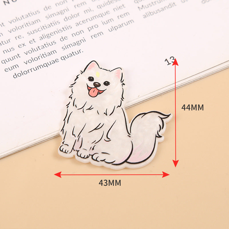 Wholesale Puppy Animal Series Acrylic Flatback Shaker