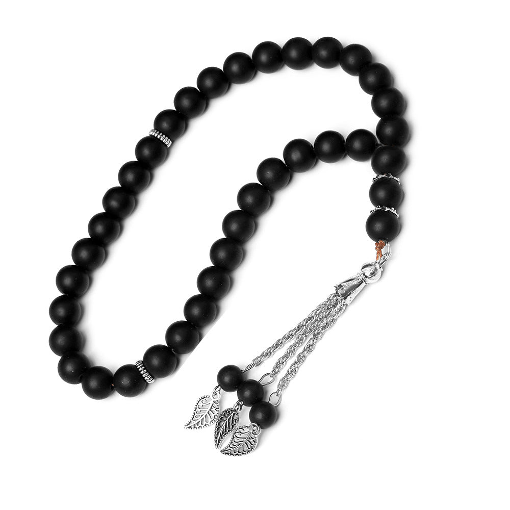 Wholesale Rosary Bracelet Black Frosted Crystal Beads Jewelry