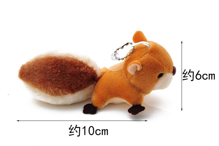 Wholesale Autumn and Winter Style Squirrel Plush Keychain