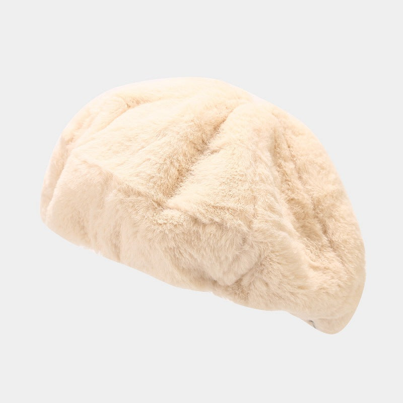 Wholesale Autumn and Winter Plush Thickened Warm Beret