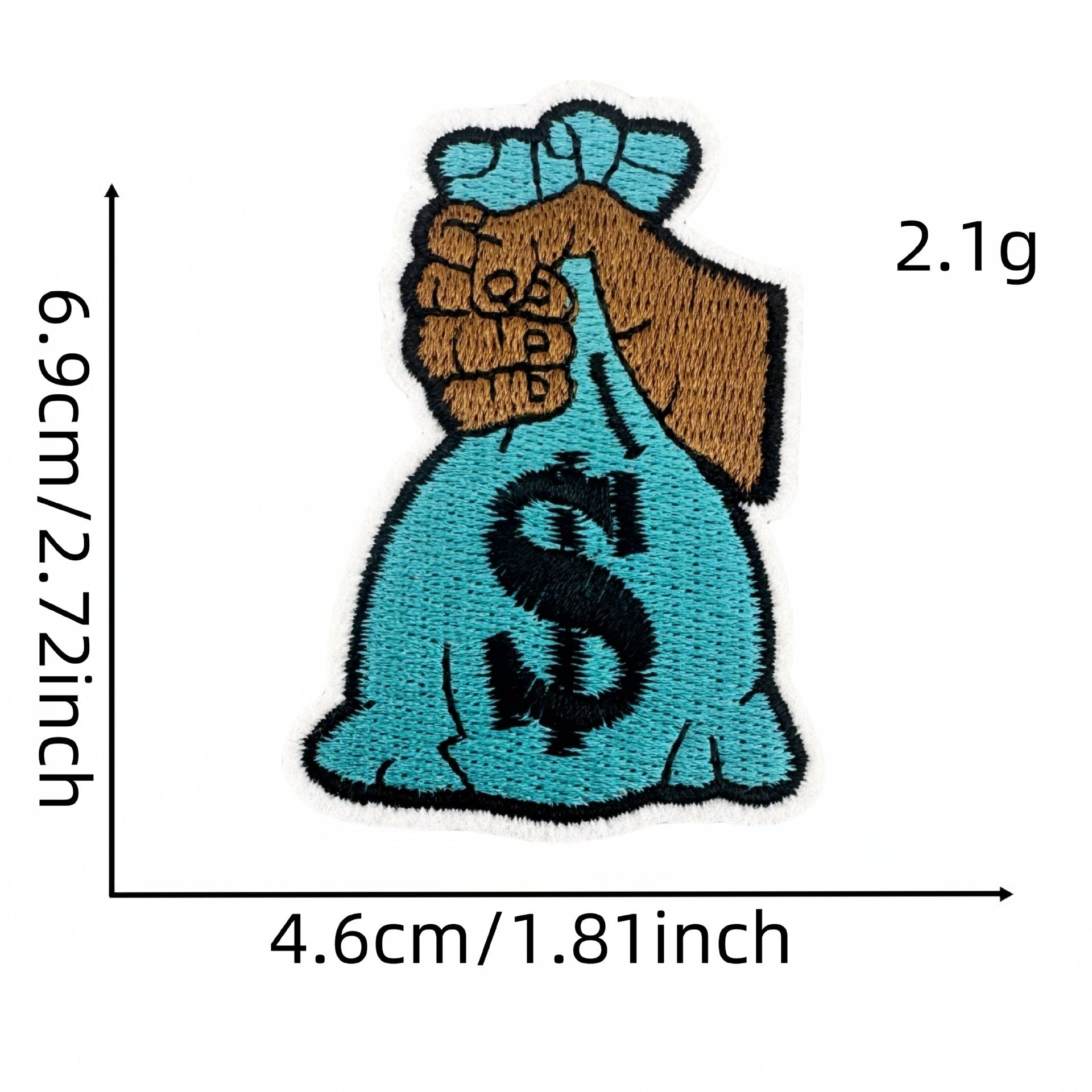 Wholesale Cartoon money banknotes Embroidery DIY Patches