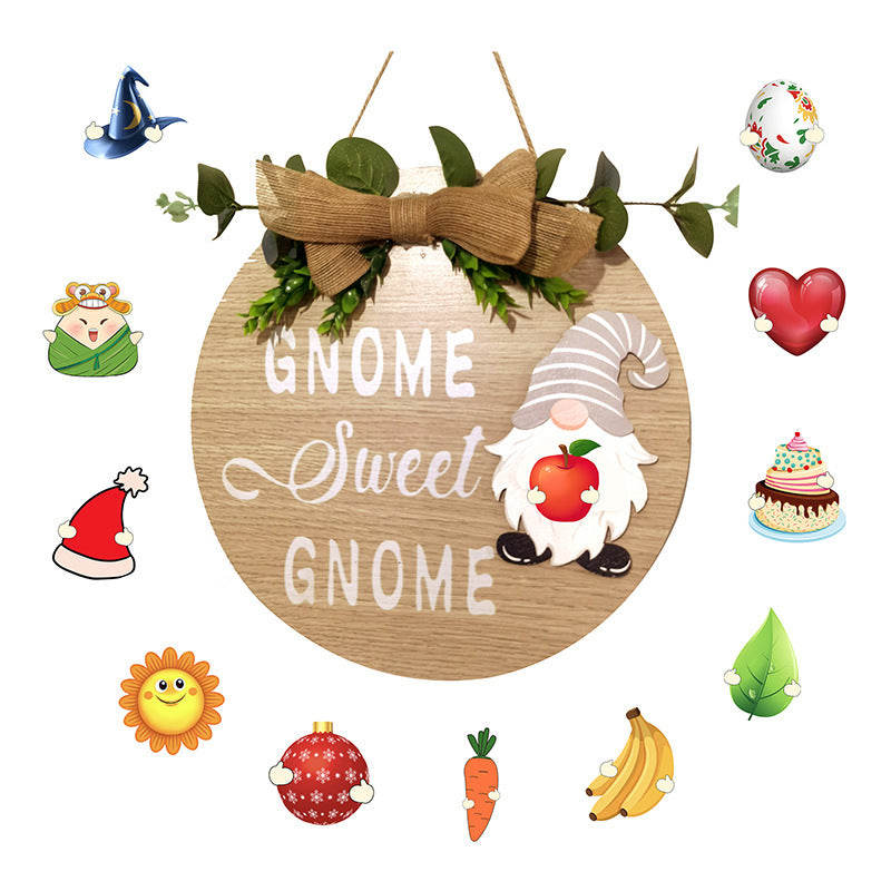 Wholesale Wooden Christmas Halloween Three-dimensional DIY Hanging Tags