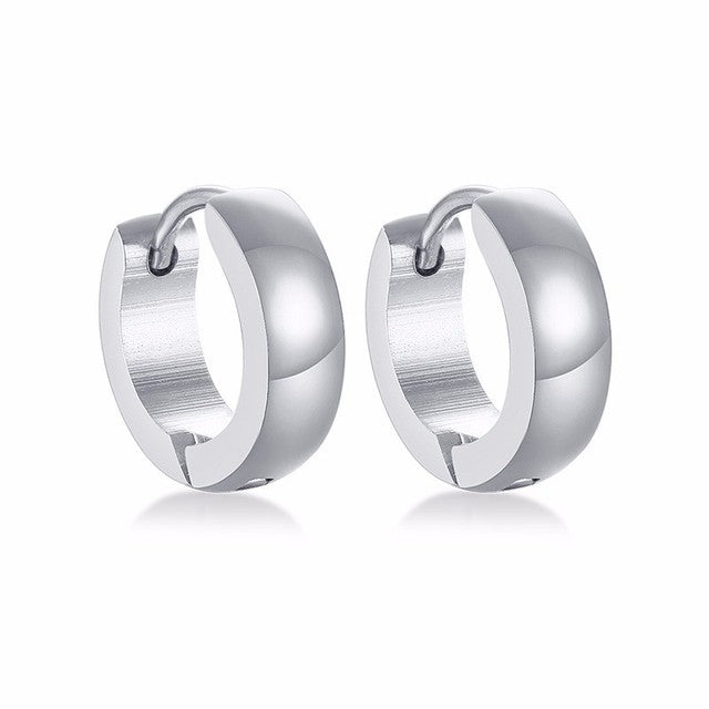 Wholesale Cambered Plating Titanium Steel Stainless Steel Earrings