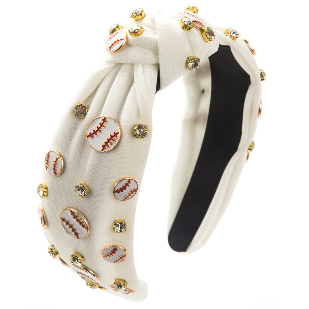 Wholesale Sporty style diamond wide brim headband