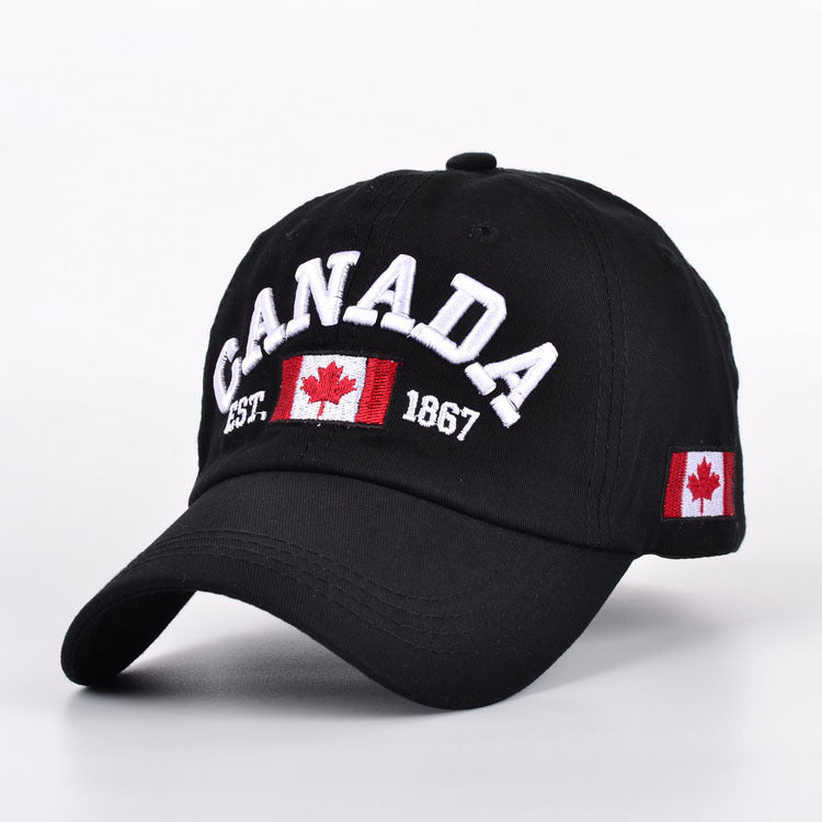 Wholesale Cotton Maple Leaf Canadian Flag Baseball Cap