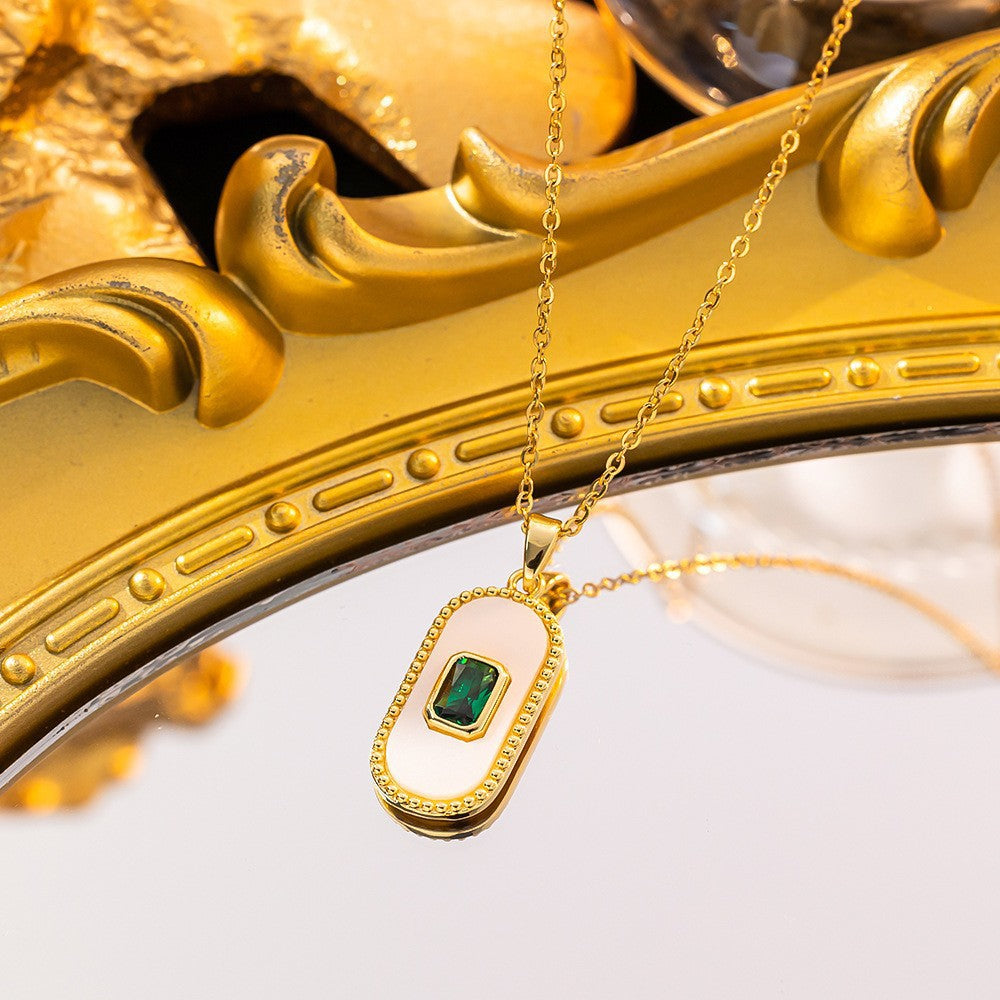 Wholesale Simple and Color Preserving Titanium Steel Women's Versatile Niche High End Exquisite Light Luxury Versatile Simple Necklace