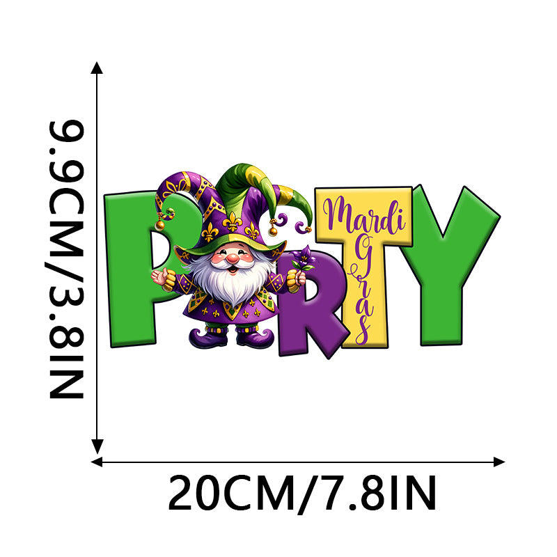 Wholesale 10pcs Carnival Festival  Pattern Clothing  UV DTF Ready to Press Transfers Wraps