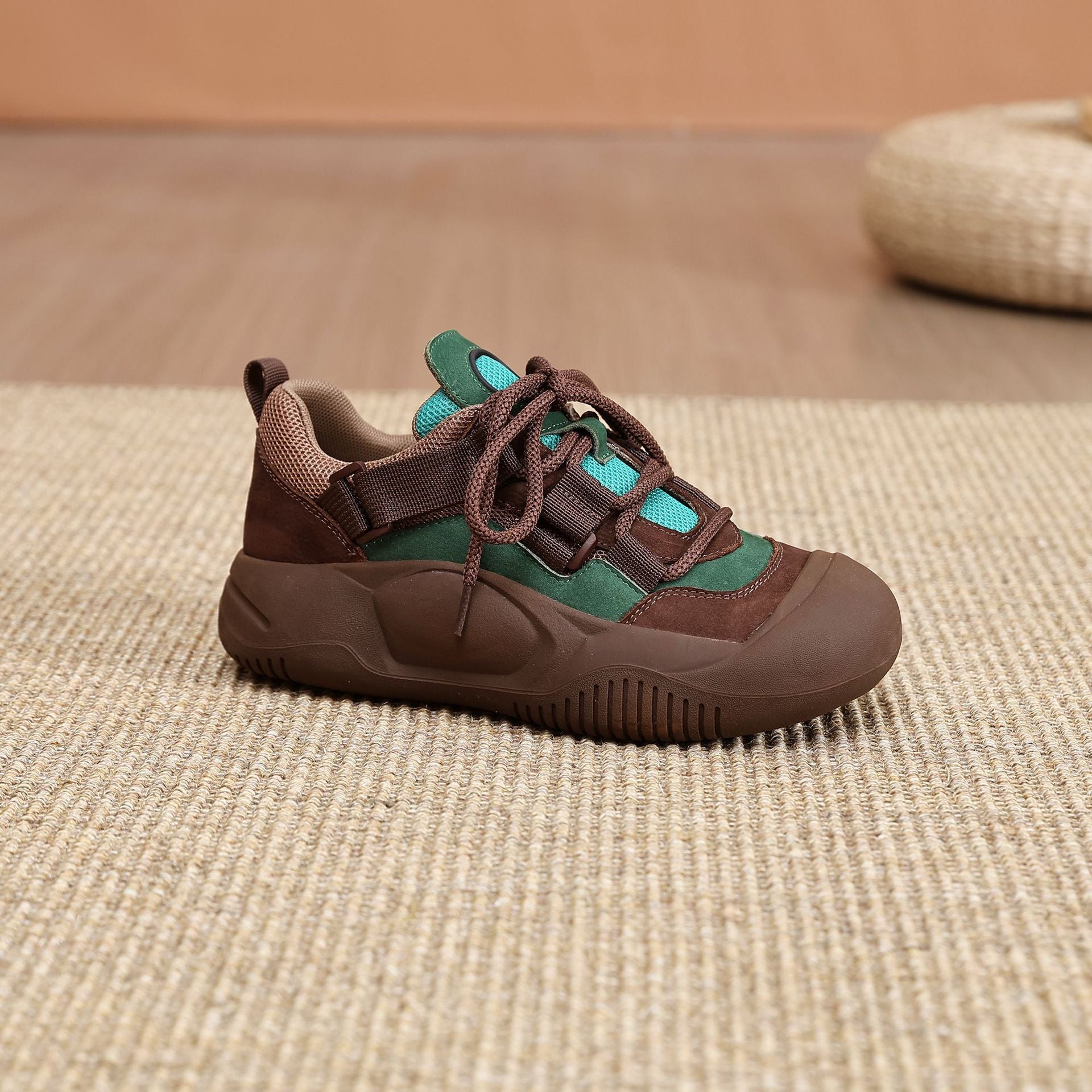 Wholesale 2023 Casual Thick Sole Increased Synthetic Leather Sports Running Shoes