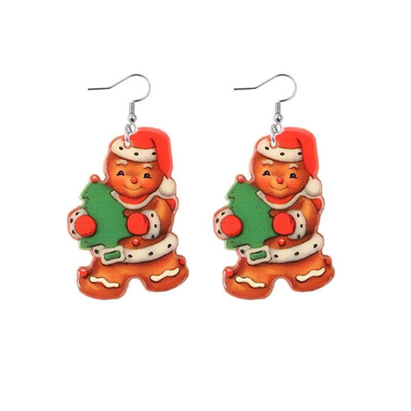 Wholesale Christmas Double Sided Acrylic Earrings