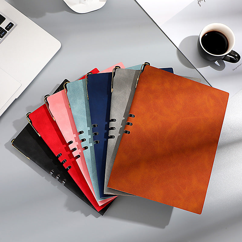 Wholesale A5 Business Office Work Leather Notebook