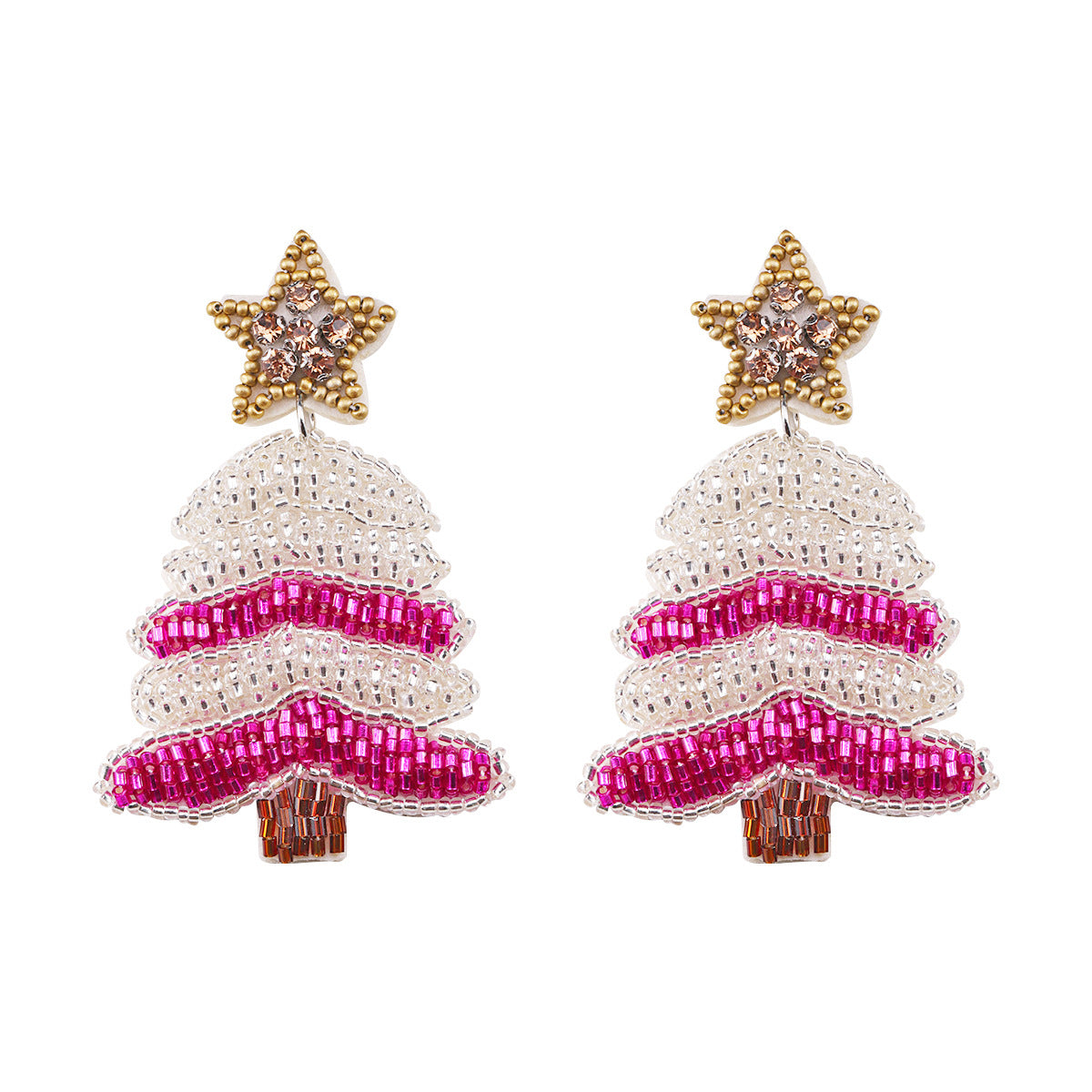 Wholesale Christmas Rice Bead Resin Earrings