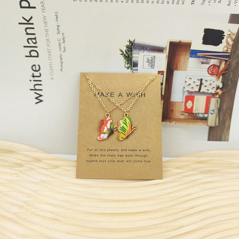 Wholesale Bohemian Butterfly Alloy Necklace