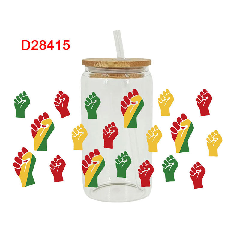 Wholesale Black History 16oz Cup UV DTF Wraps