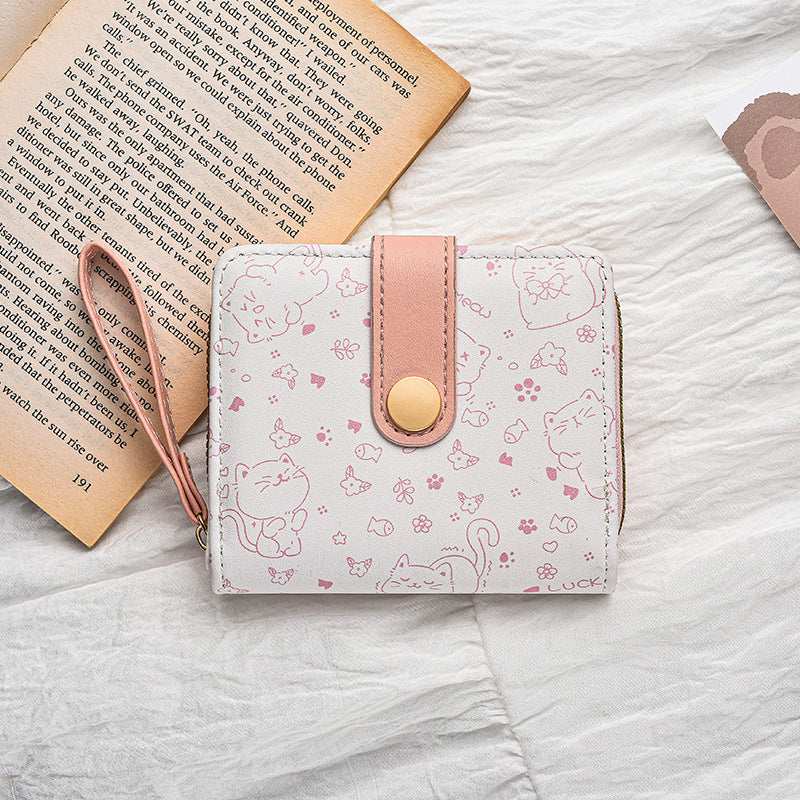 Wholesale Simple cute  buckle multifunctional wallet