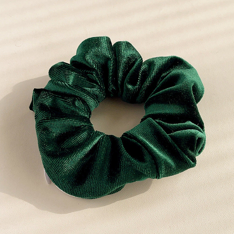 Wholesale Velvet Creative Zipper Pig Intestine Pleated Ponytail Head Rope