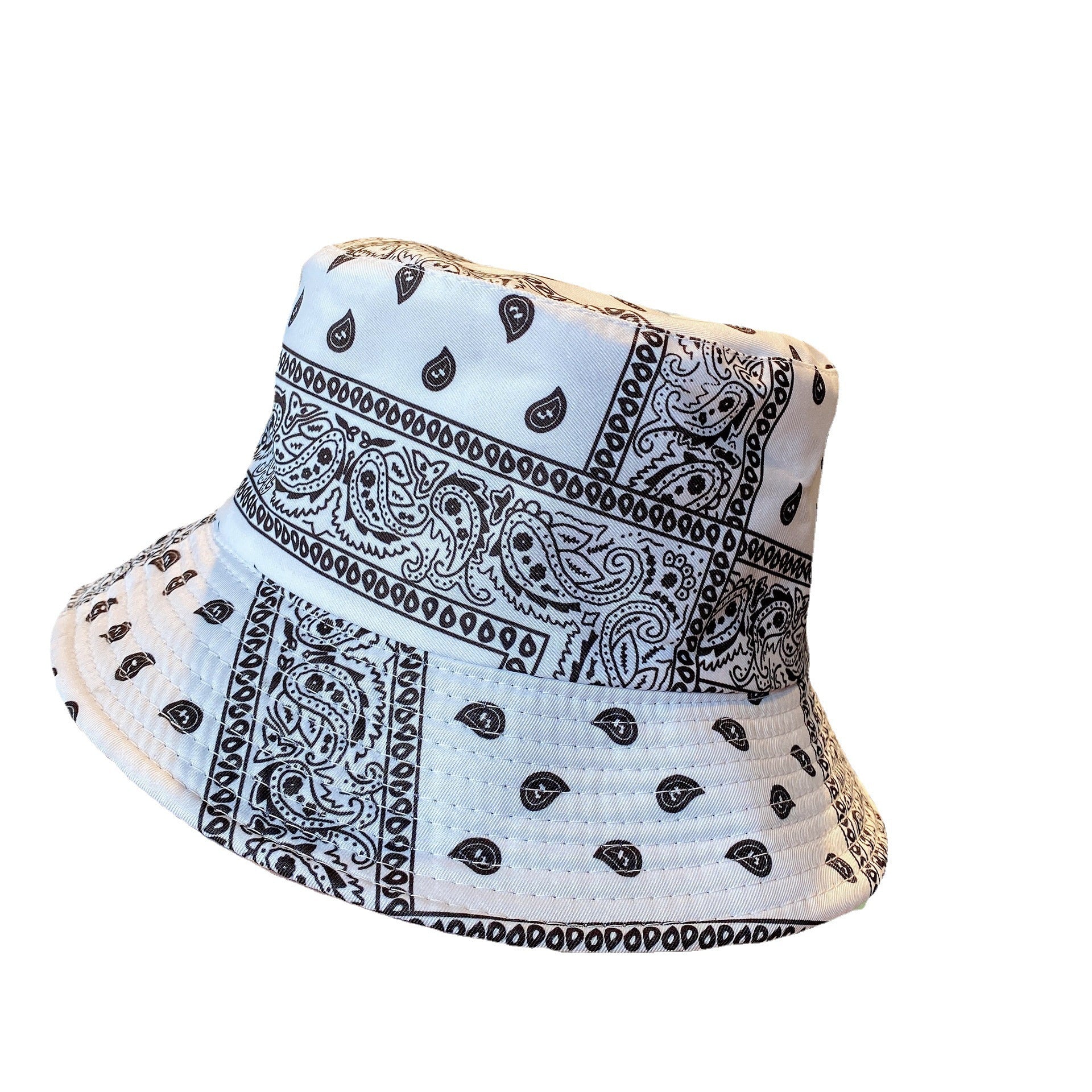 Wholesale Cashew Print Fashion Visor Bucket Hat