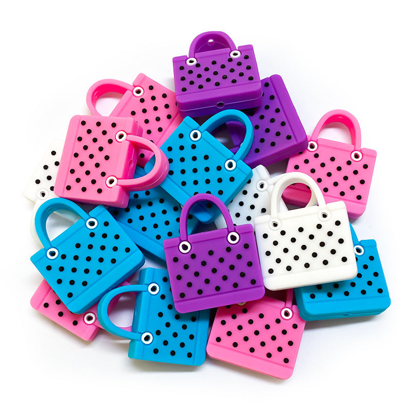 Wholesale 10pcs  Artificial Beach Bag Small Pendant DIY  Focal Beads