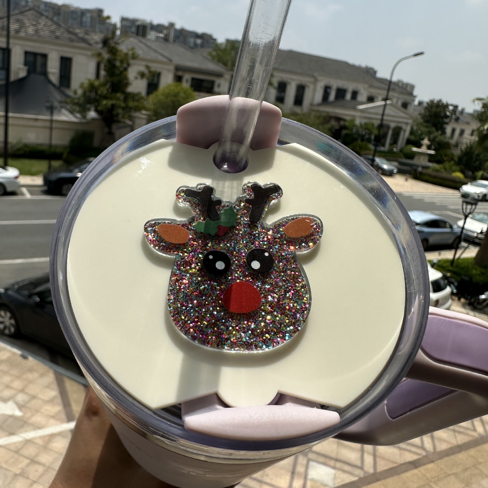 Wholesale Christmas Cartoon Reindeer Ice Fighter Cup 2nd Generation Cup Cover Nameplate