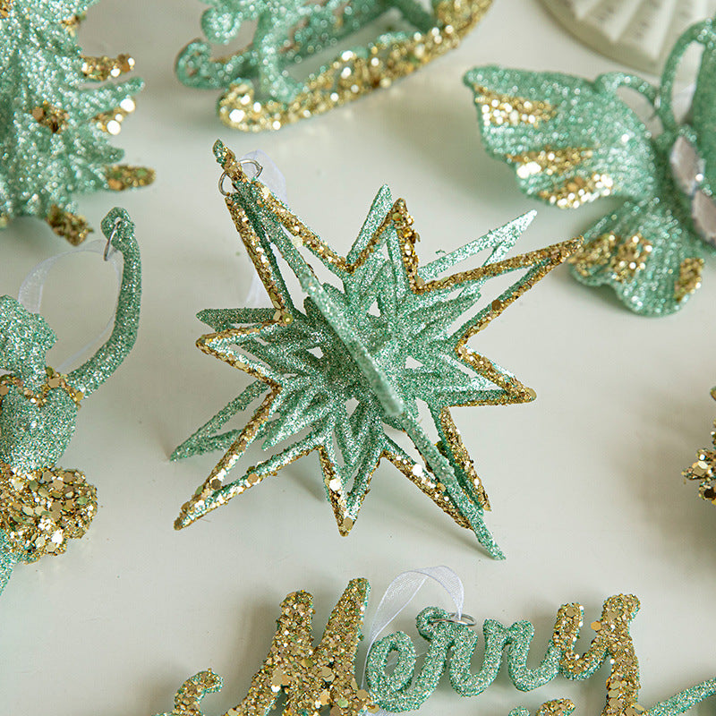 Wholesale Christmas Green Butterfly Ornaments