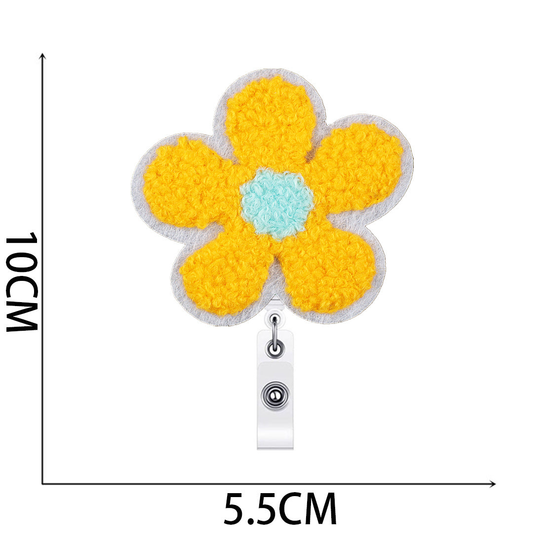 Wholesale Flower Easy-to-pull Buckle Embroidered Cloth Sticker
