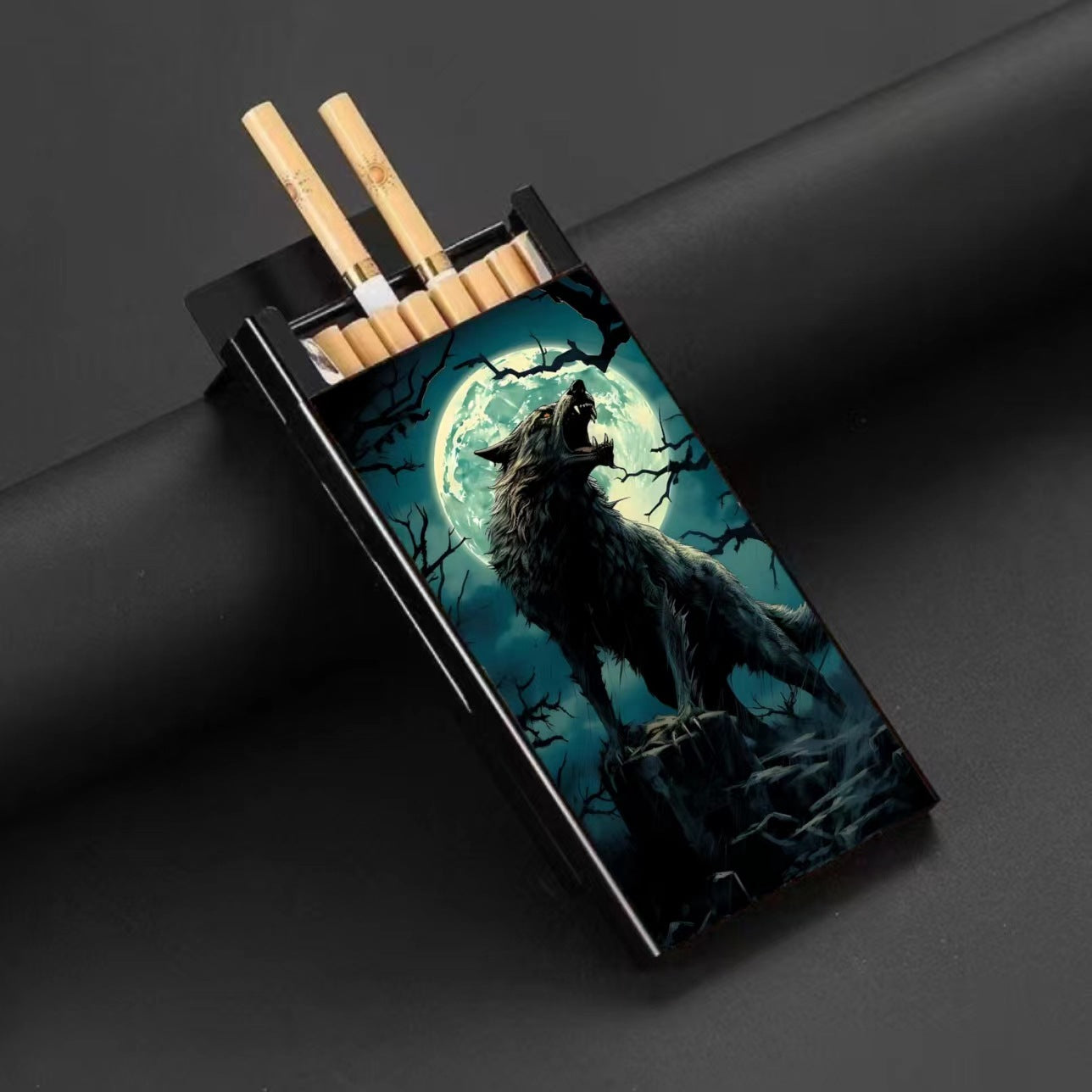 Wholesale Metal Fine Tube Anti Drop and Moisture-proof Painted Creative Cigarette Box