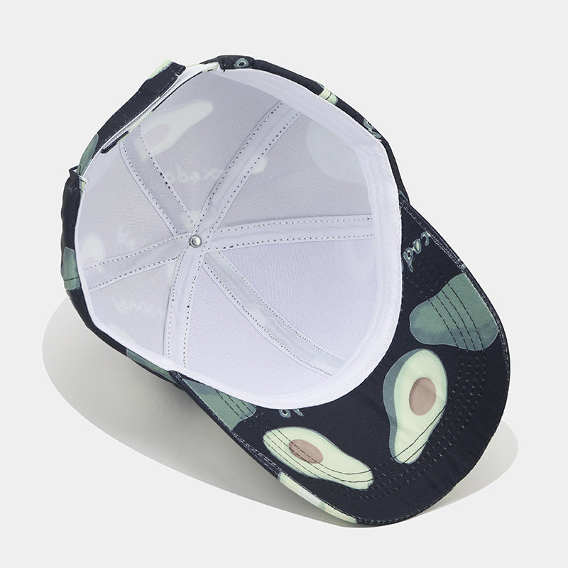 Wholesale Polyester Avocado Pattern Baseball Cap