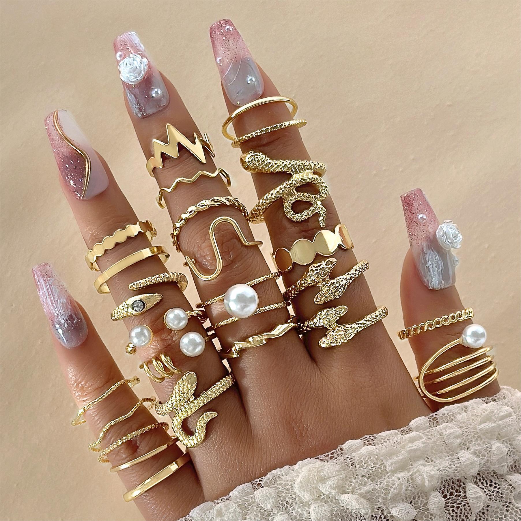 Wholesale Open Multi-Jointed Butterfly Ring Set