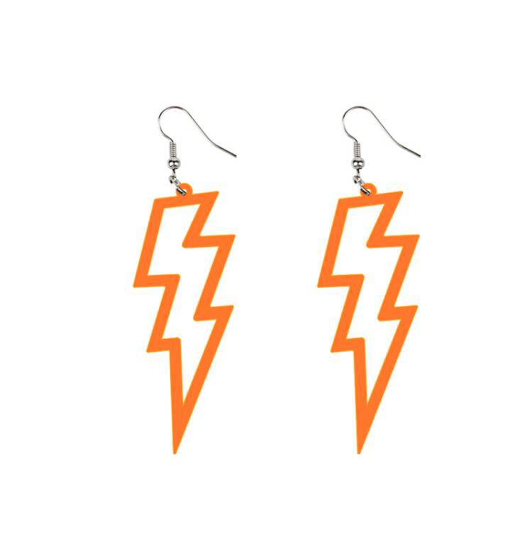 Wholesale Geometric Acrylic Cut Out Lightning Earrings