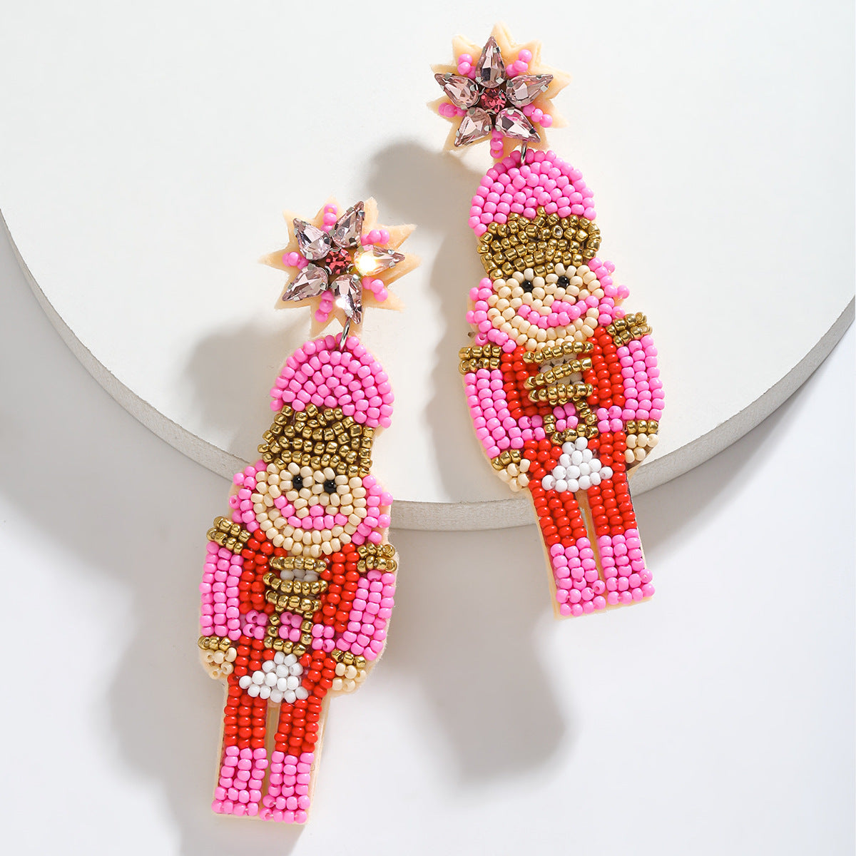 Wholesale  Soldier handmade rice beads earrings